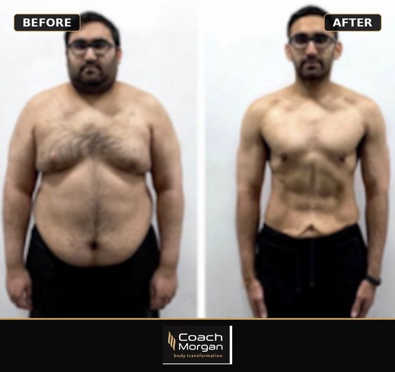 Mohamed before and after – 25kg lost