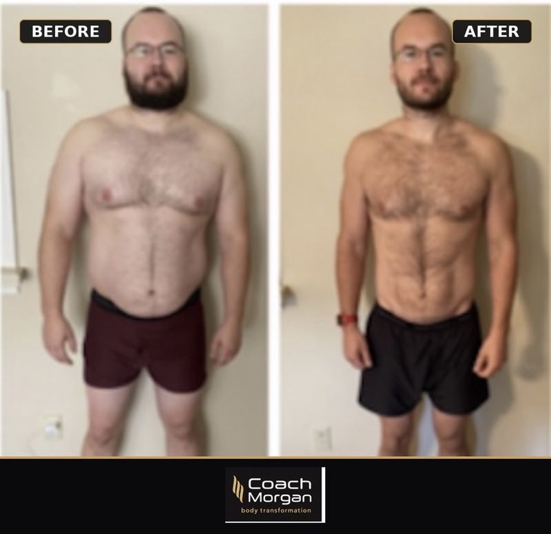 Online client before and after – 15kg lost